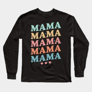 Groovy Mama Retro Vintage New Mom - Mothers day Long Sleeve T-Shirt